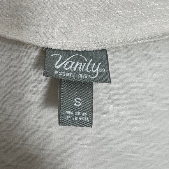 Vanity Y2K Faux Wrap Metallic Top Womens Small Party Night Out Fairy Romantic - Picture 2 of 6